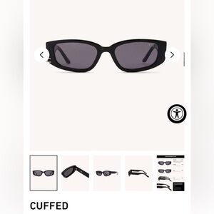 DEZI Black Cuffed Sunglasses